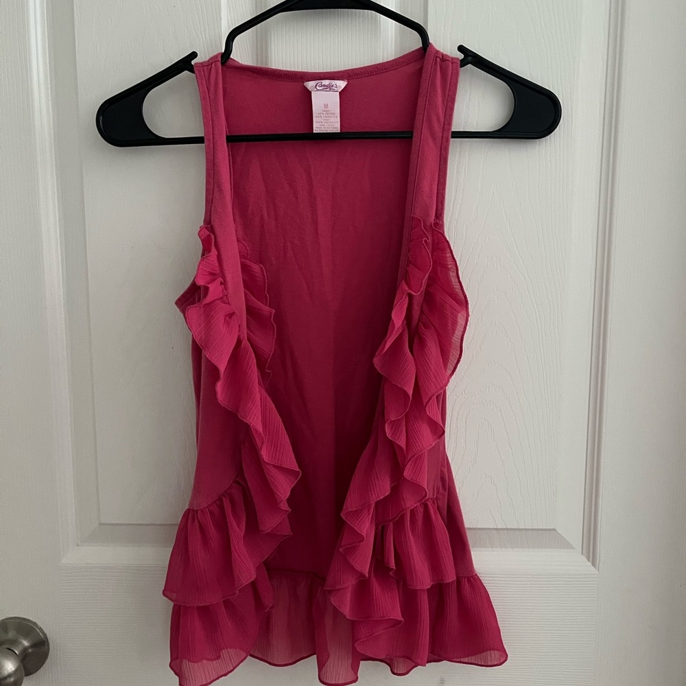 Candie’s Pink Ruffle Girl’s Vest